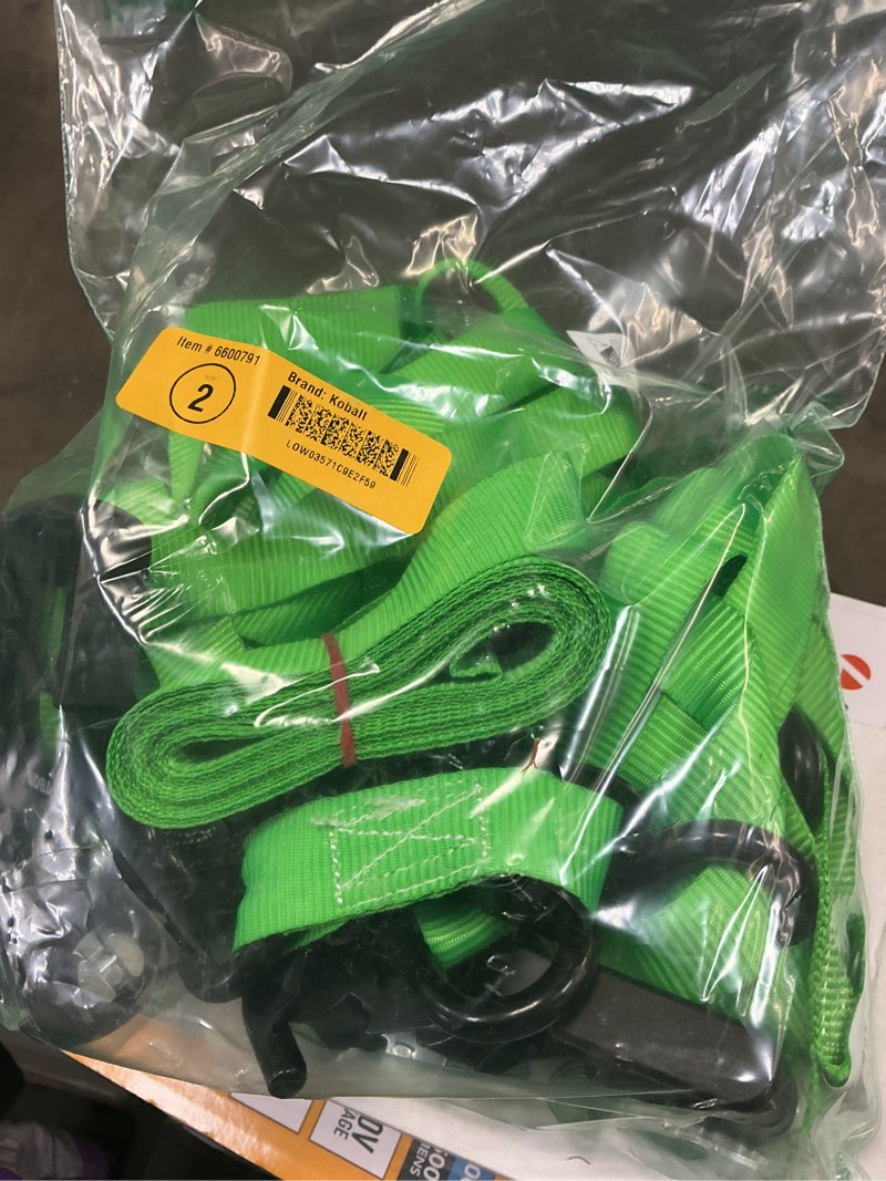 Condition photo showing Good Condition for kobalt 1-in x 12-ft ratcheting strap tie down with s-hook 1500-lb break strength (4-pack)