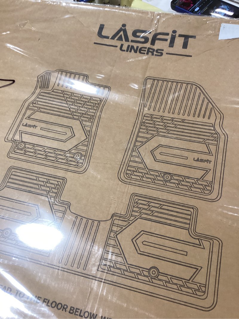 Condition photo showing New/Like New for LASFIT Floor Mats for Mercedes Benz GLE SUV 2020-2026 350/450 / 450e / 580/53 AMG / 63 AMG S (Not Fit for Coupe), All Weather TPE Floor Liners Custom Fit GLE Car Mats, 1st & 2nd Row Set, Black 1) For Benz GLE | 2020-2026 | 1st & 2nd Row