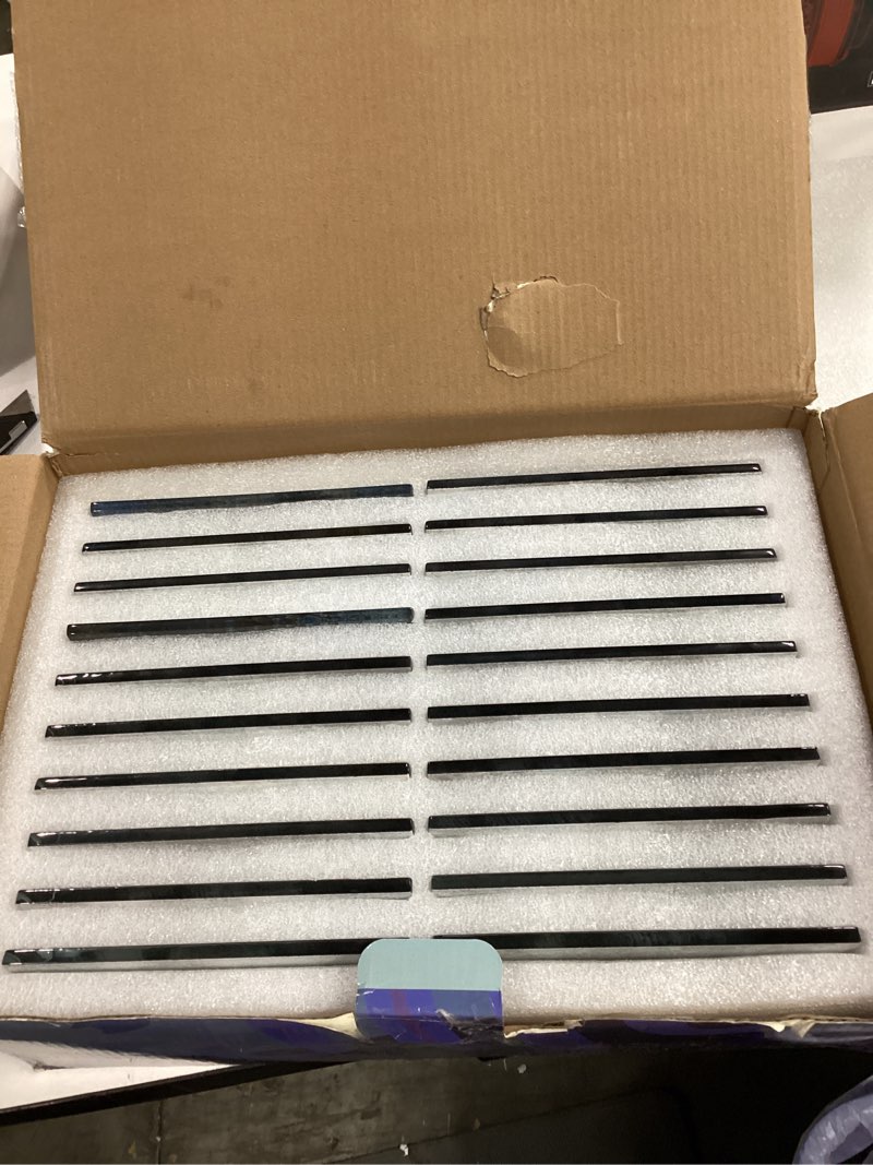 Condition photo showing New/Like New for Blujellyfish Glass Subway Tile 3x6 Inch Antique Blue Tiles for Kitchen Backsplash Bathroom Accent Wall Glass Mosaic Tile (Pack of 20)