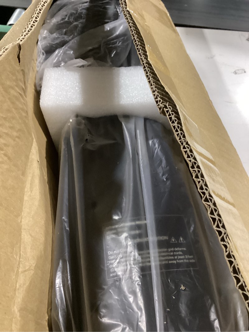 Condition photo showing Good Condition for Patio Heater for Outdoor Use, Infrared Electric Outdoor Heater, 1500W Instant Heating, 60-Degree Oscillation, 9 Heat Levels, 9H Timer, Remote, for Garage, Backyard, Large Room, Indoor, 32.2”, Black