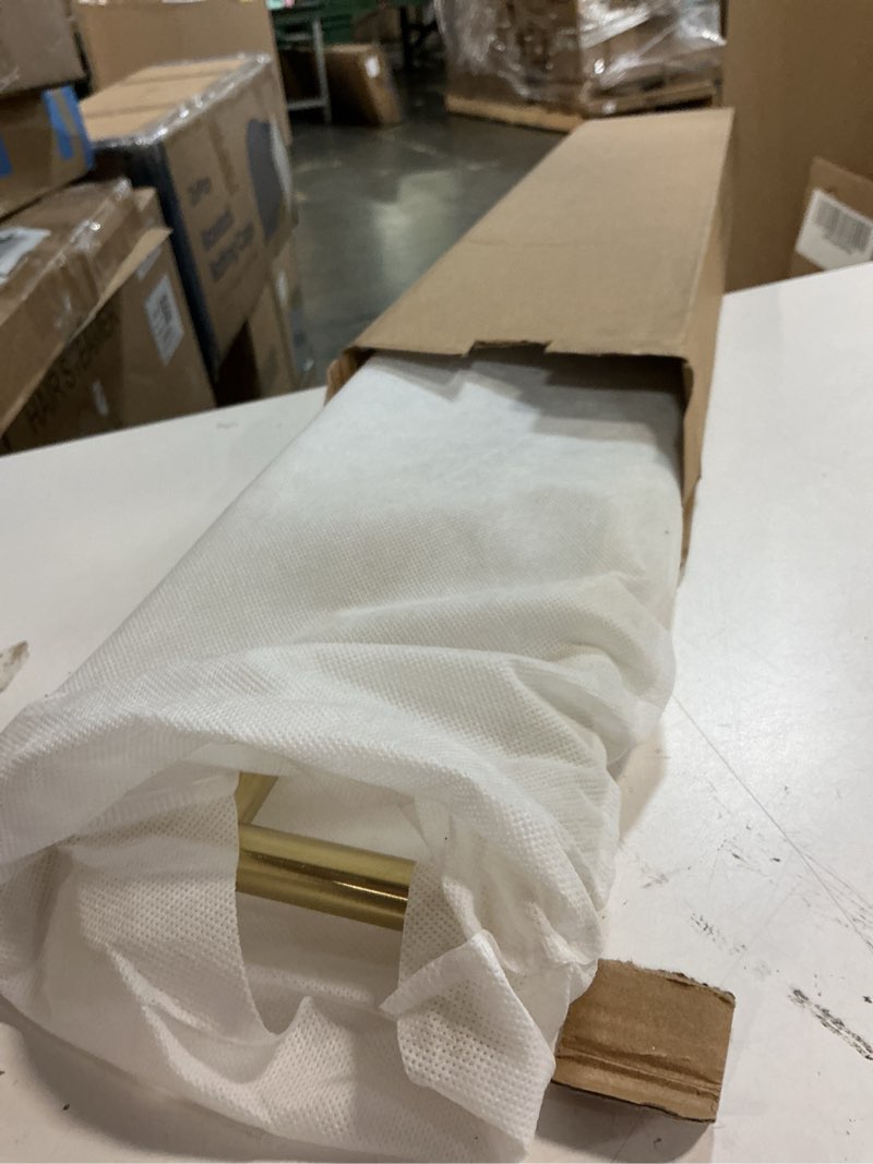 Condition photo showing Good Condition for jqk double towel bar 27 inch, brass gold useable length 24 inch 304 stainless steel thicken 0.8mm bath towel rack for bathroom, towel holder wall mount, tb100l24-bg 27 inch brushed gold