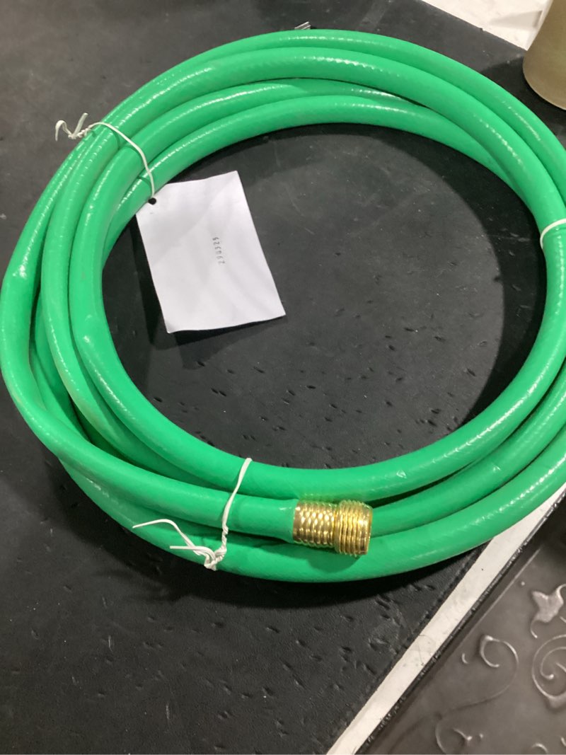 Condition photo showing As Is for hdx 5/8 in. x 15 ft. light duty garden hose