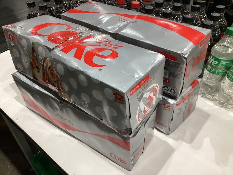 Condition photo showing New/Like New for Diet Coke Soda Soft Drink Fridge Pack Cans, 12 fl oz, 12 Pack Diet Coke 12 Fl Oz (Pack of 12)