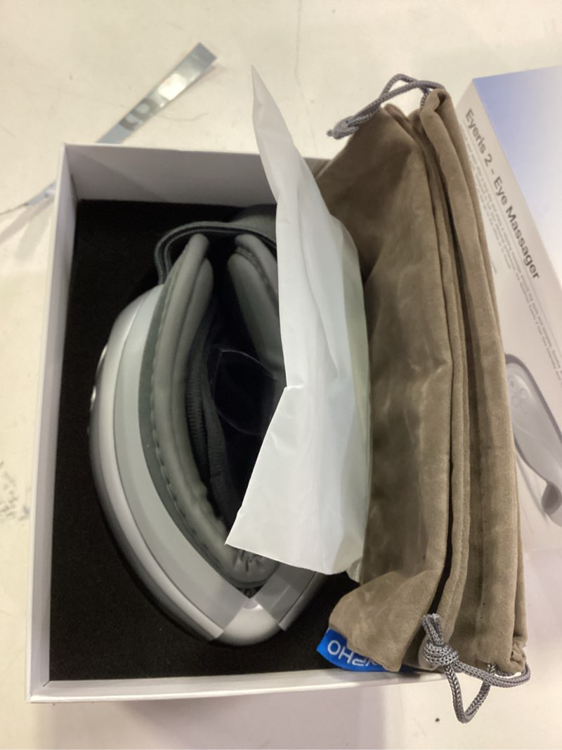 Condition photo showing Good Condition for RENPHO Eye Massager with Heat and Cooling, Valentines Day Birthday Gifts for Her Him Women Men Migraine Relief Heated Eye Mask for Reduce Strain Improve Sleep Eyeris 2 C-Sliver-No Voice Controlled