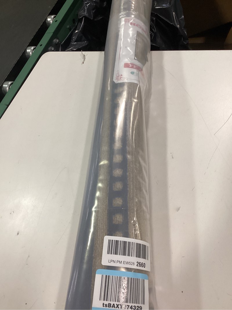 Condition photo showing Good Condition for Ottomanson 3'3" x 5' Rugs for Living Room Border Area Rug for Bedroom - Non Slip Durable Large Floor Carpet for High Traffic Areas - Indoor Rug for Dining Room Kitchen Kids Playroom, Brown Bordered Brown 3'3" x 5' (Area Rug)