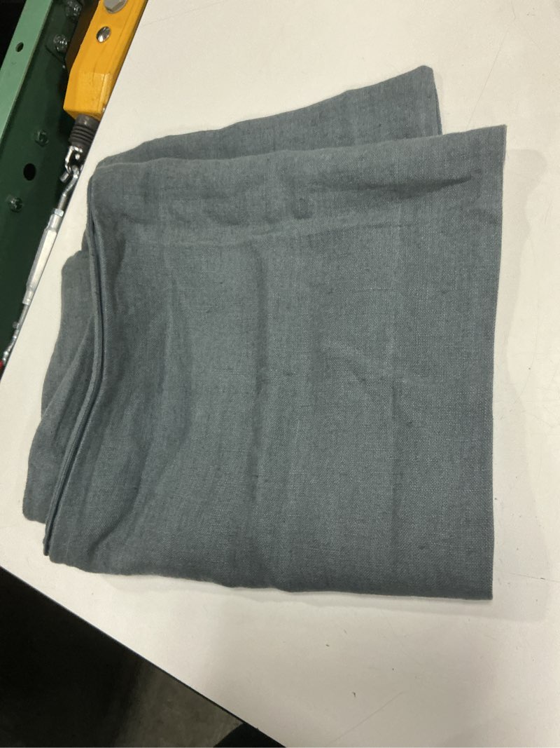 Condition photo showing As Is for quince european linen oversized lumbar pillow cover 12*48 grey 