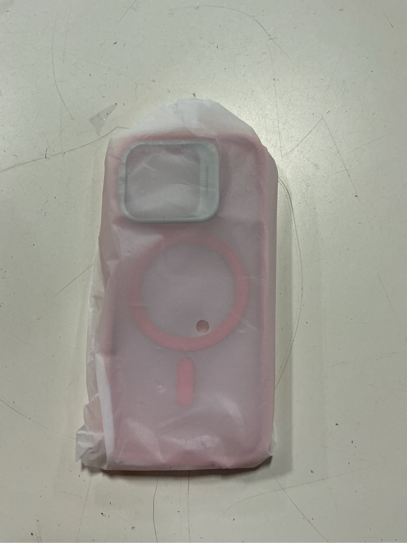 Condition photo showing Good Condition for esr for iphone 16 pro case,compatible with magsafe, military-grade protective case, built-in stash stand phone case, scratch-resistant back cover, classic series, frosted pink frosted pink iphone 16 pro 6.3inch