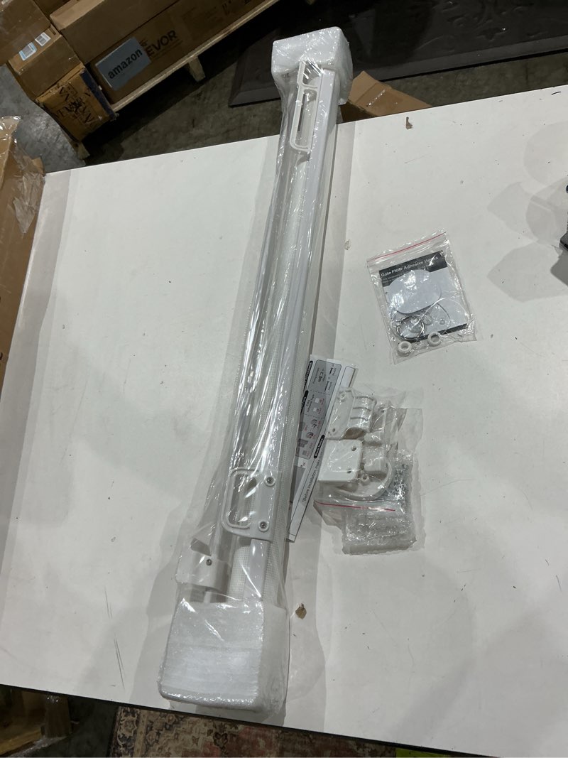 Condition photo showing Good Condition for reinforced 120 inch extra wide retractable baby gates for doorways extra long baby gates for large openings outdoor 10 ft retractable child gates for doorways indoor retractable dog gate for the house white reinforced 33" tall x 120" wide
