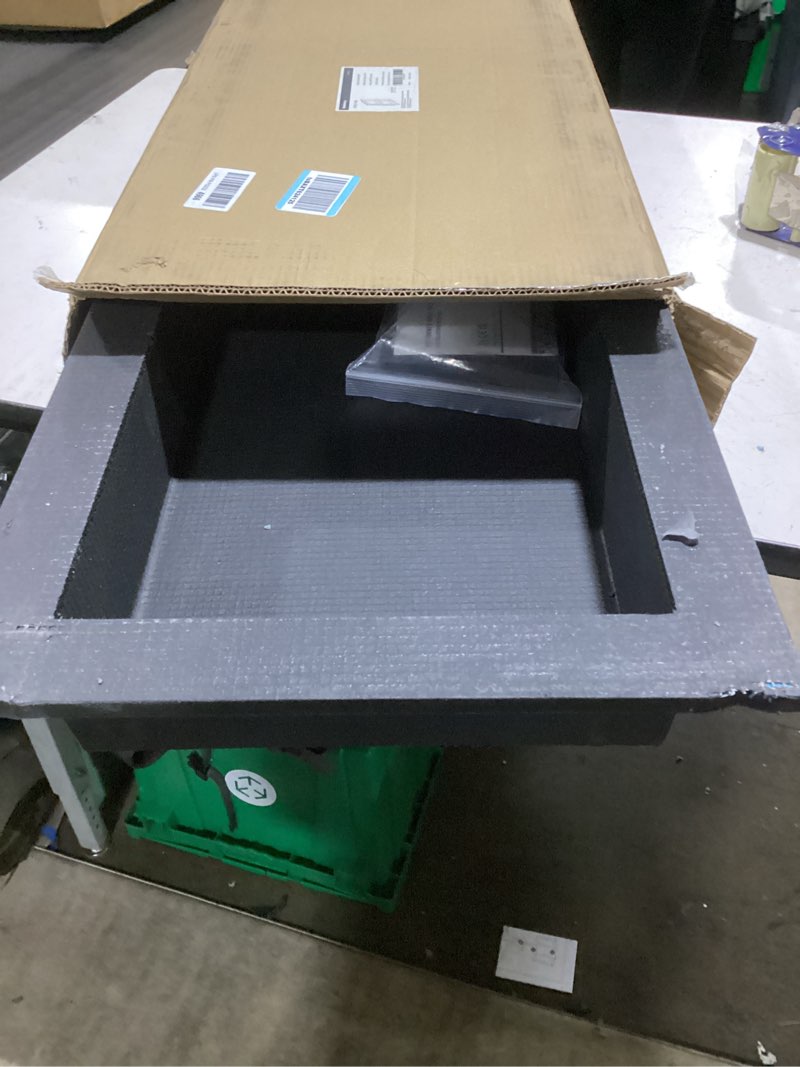 Condition photo showing As Is for 2-tier xps shower niche,interior 12"x28" bathroom wall niche, waterproof recessed wall cabinet for shower wall,storage cubby ready to tile 12'' x 28''