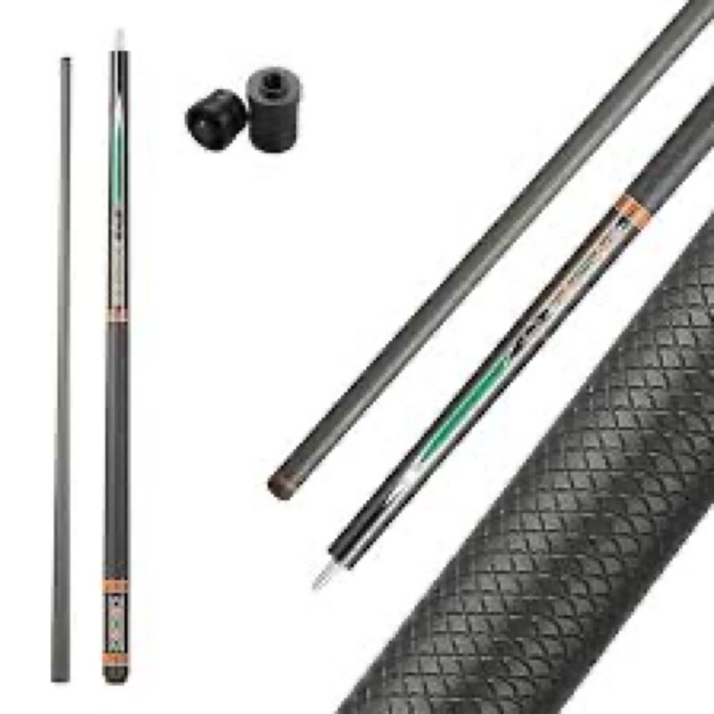 CROWN ME Carbon Fiber Pool Cue Stick 12.5mm Tip, Soft Grip Billiard Carbon Fiber cue,20OZ Weight Car
