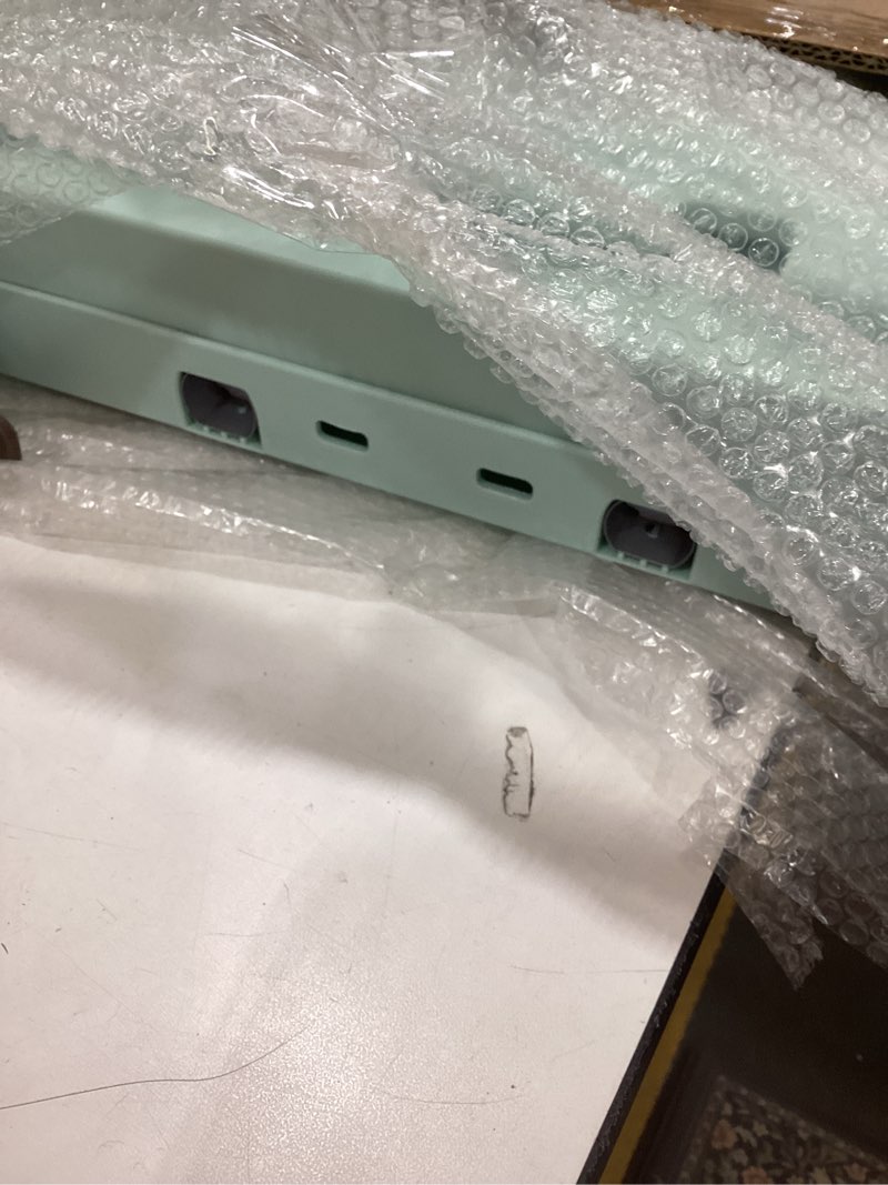 Condition photo showing Good Condition for folding utility cart portable rolling crate handcart shopping trolley collapsible tool box, with lid, basket on 4 rotate wheels, for grocery, office, teacher, travel shop move luggage (green)