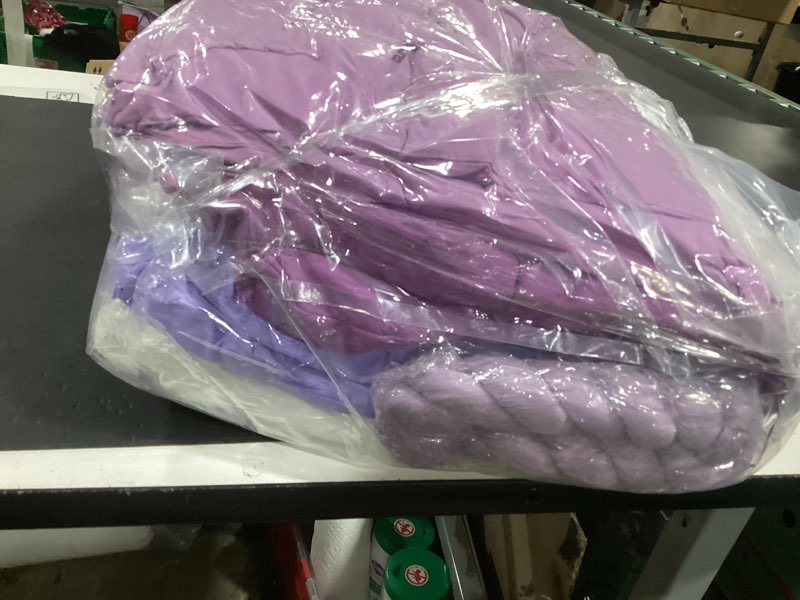 Condition photo showing Good Condition for (similar) extra large outdoor picnic blanket with table runner and floor pillow cushion for picnic wedding birthday baby shower backyard decor(91 x 71'',purple,8 pcs) purple 8