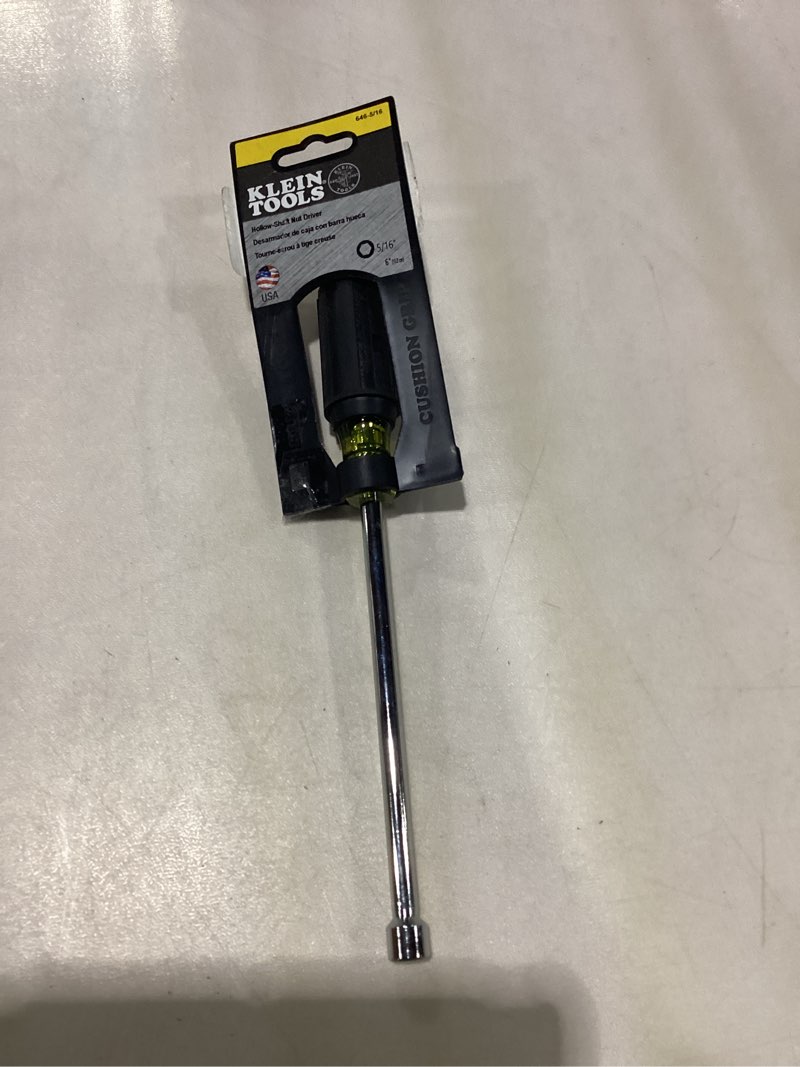 Condition photo showing Good Condition for Klein Tools 646-5/16 5/16-Inch Nut Driver, Made in USA, with 6-Inch Hollow Shaft and Cushion Grip Handle
