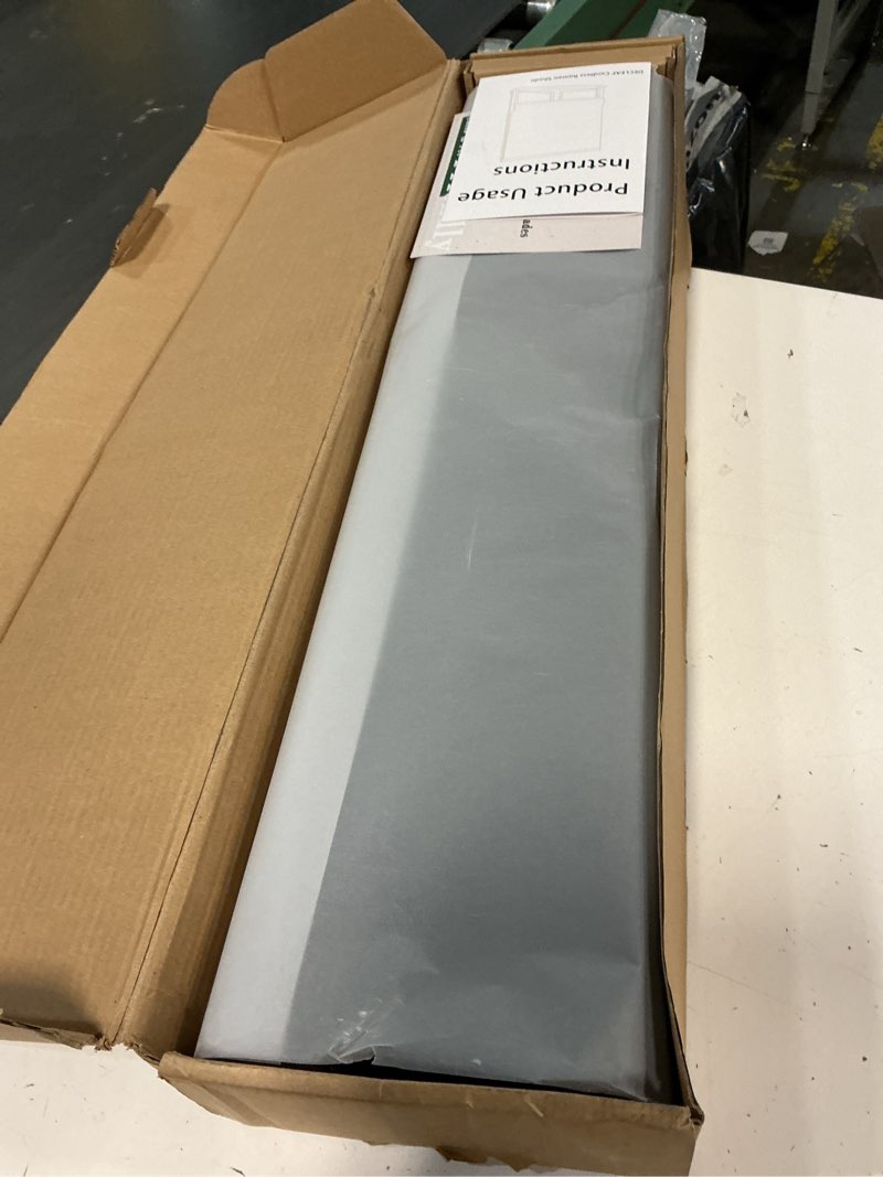 Condition photo showing Good Condition for blackout roman shades cordless for windows, pull down window shades blinds with heavy 430gsm chenille & white backing & thermal insulated & hidden cords, 30x64 inches (mottled black) mottled black 30"w x 64"h