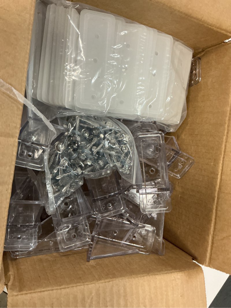 Condition photo showing Good Condition for 50 Pack Snow Guards for Metal Roofs, Snow Stops for Metal Roofs, Prevent Sliding Ice Snow Stop Buildup with Gasket and Screws, Metal and Steel Roofs Winter Supplies 50Pcs