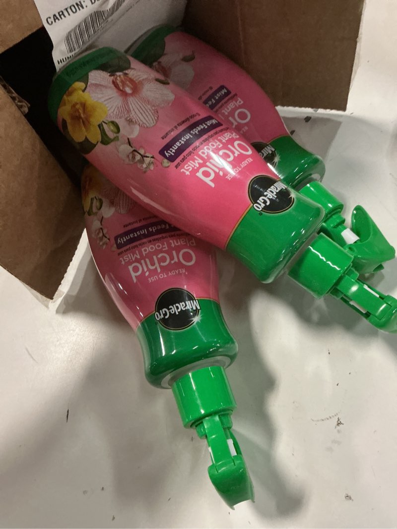 Condition photo showing New/Like New for Miracle-Gro Ready to Use Orchid Plant Food Mist, Indoor Orchid Plants, 8 oz, 3-Pack Plant Food Mist 8 oz (3 pack)