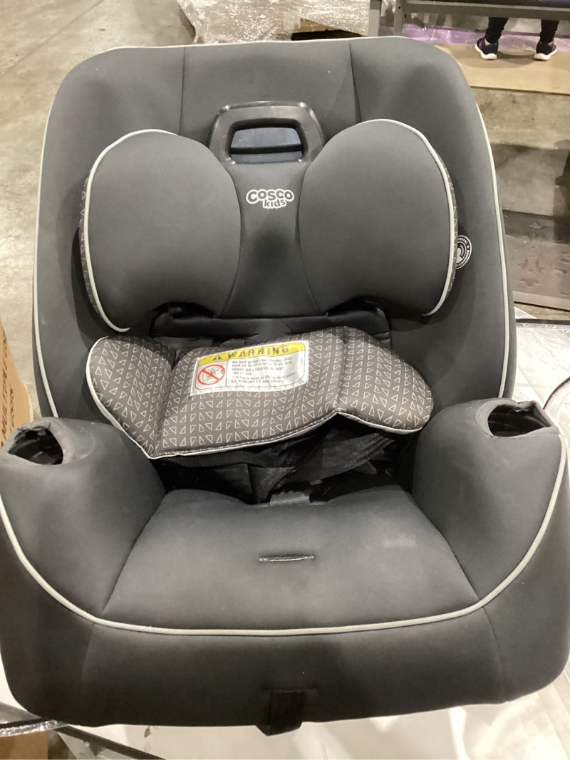 Condition photo showing As Is for cosco kids easy elite slim all-in-one convertible car seat, grey glyphs