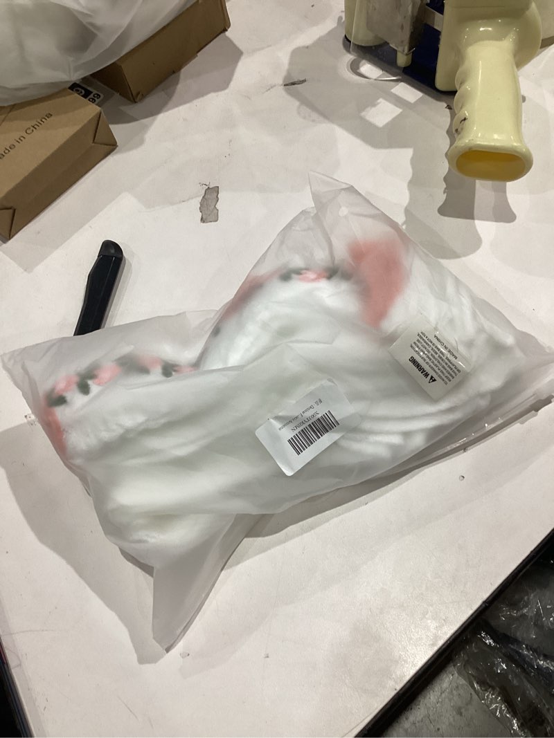 Condition photo showing New/Like New for Fairycore Floral Socks - 5 Pairs Embossed Crimped Aesthetic Elastic Casual Ruffle Ankle Socks Accessories