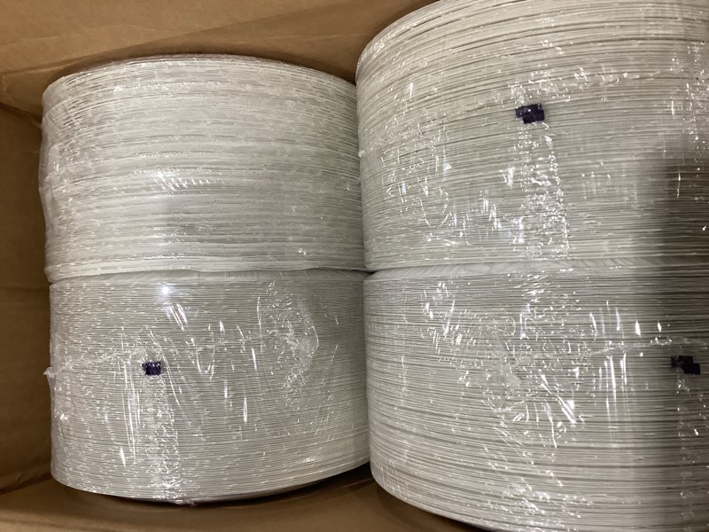 Condition photo showing New/Like New for Georgia peach dixie basic paper pates white ( 4 packs of 125 - 500 in total) 