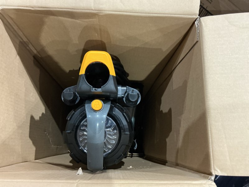 Condition photo showing As Is for eureka powerspeed lightweight powerful upright vacuum cleaner for carpet and hard floor, pet turbo, black,yellow yellow neu181d with pet tool