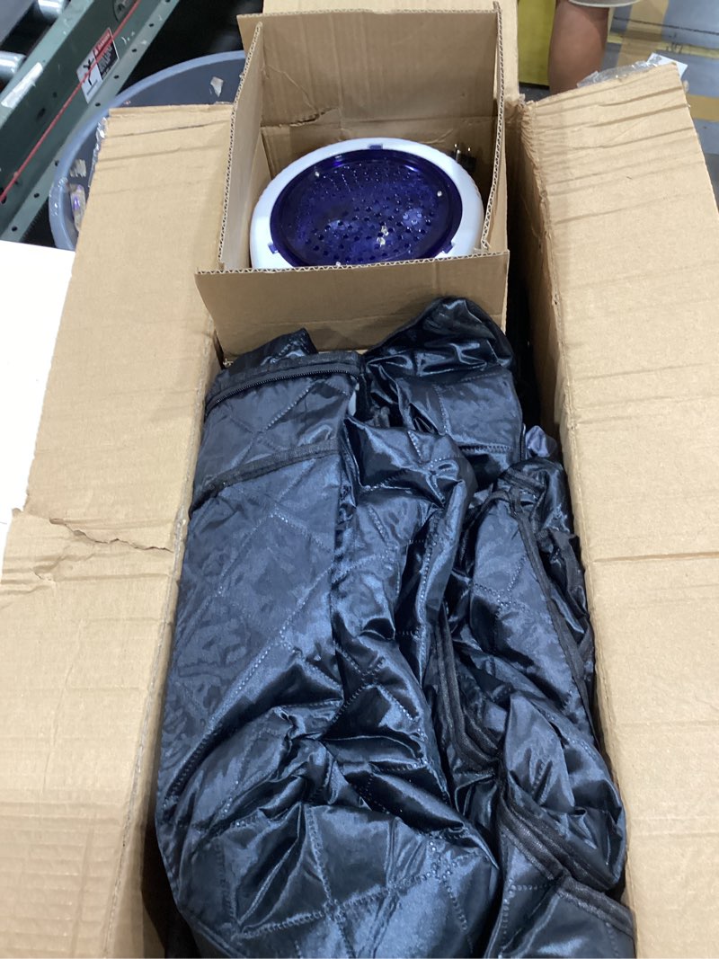 Condition photo showing Good Condition for upgraded portable sauna for home?relaxation, steam sauna for home with steamer, remote control, folding chair, 9 levels black