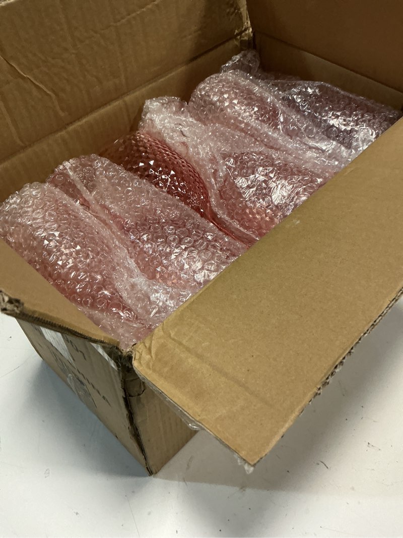 Condition photo showing Good Condition for 24Pcs Pink Plastic Wine Glasses 13.5oz Reusable Acrylic Wedding Goblets Toasting Glassware Unbreakable Wine Cups with Long Stem Crystal Drinking Glasses Champagne Flutes for Bar Restaurants Party Pink 24