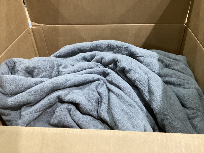 Condition photo showing As Is for Serta Heated Blanket - Reversible Fleece to Sherpa Electric Blanket, Fast Heating, Auto Shut Off Timer, Multi Heat Setting, ETL Certified, Machine Washable, Grey Full 84"x 77" Full (84"x 77") Grey