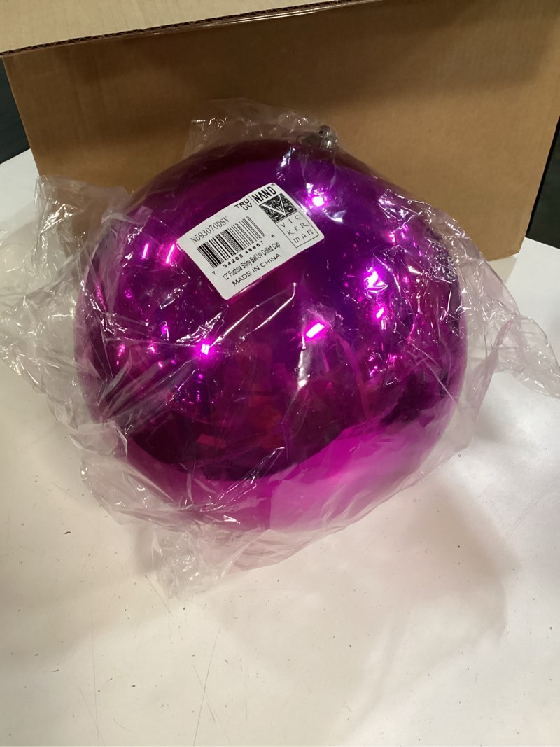 Condition photo showing New/Like New for 12”fuchsia shiny ball uv drilled cap  n593070dsv