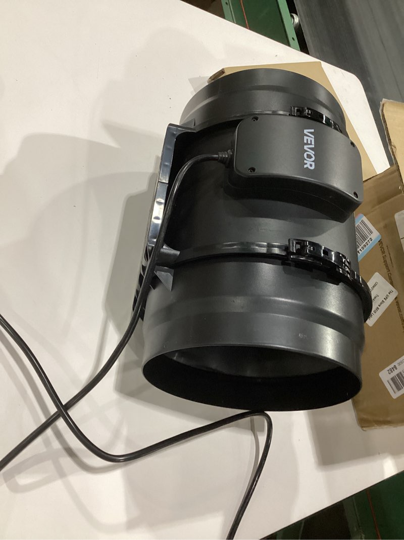 Condition photo showing Good Condition for VEVOR Inline Duct Fan, 8-Inch 720 CFM with Power Cord, Quiet AC-Motor Ventilation Exhaust Fan for Cooling Booster, Grow Tents, Hydroponics 8\" Inline Fan, NOT TESTED