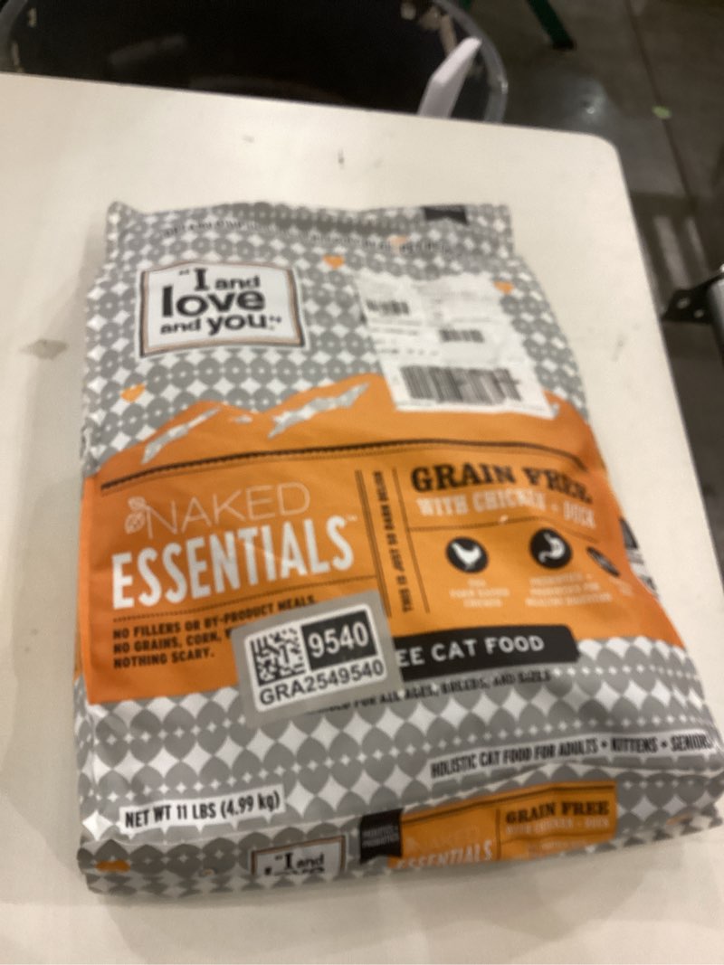 Condition photo showing As Is for I and love and you  Naked Essentials Chicken & Duck Grain Free Dry Cat Food  11 Lb