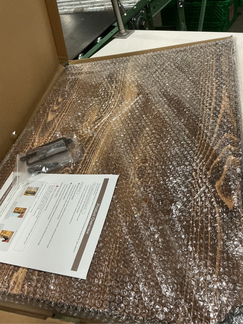 Condition photo showing Good Condition for electric & gas stove top cover noodle board – large pine stovetop cover & decorative tray with handles – multi-functional kitchen cutting board & modern home accessories 30.3"x21.7" (1 pc) brown