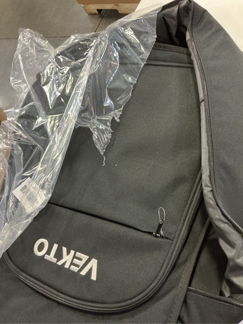 Condition photo showing Good Condition for vekto 38mm padded acoustic guitar bag for dreadnought waterproof, thick foam padding,back hanger loop, adjustable straps, spacious pocket, neck protection black