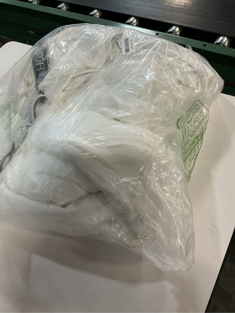 Condition photo showing Good Condition for cariloha classic 100% organic bamboo viscose sheets - 4-piece king sheet set - 18 in extra deep pockets - soft, cooling, hypoallergenic sheets - oeko-tex standard 100 - white white king