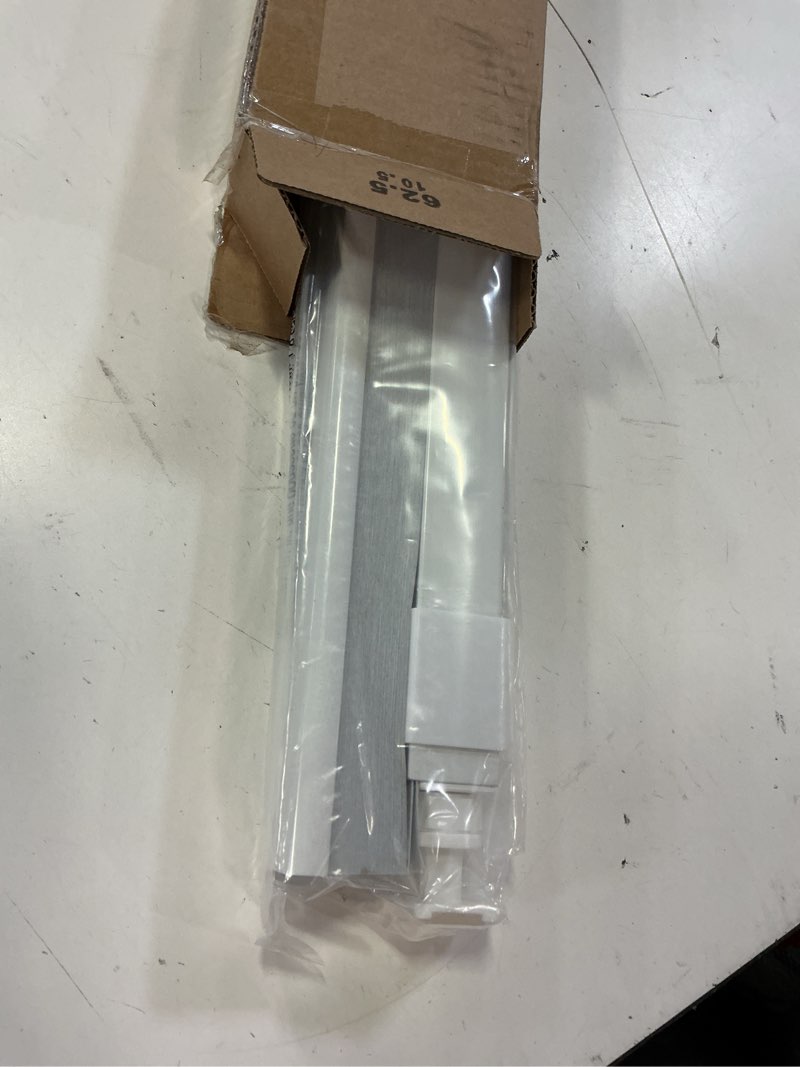 Condition photo showing Good Condition for lazblinds cordless cellular shades, no tools no drill blackout honeycomb shades pleated blinds for windows, 25'' w x 36'' h, silver white blackout-silver white 25'' w × 36'' h