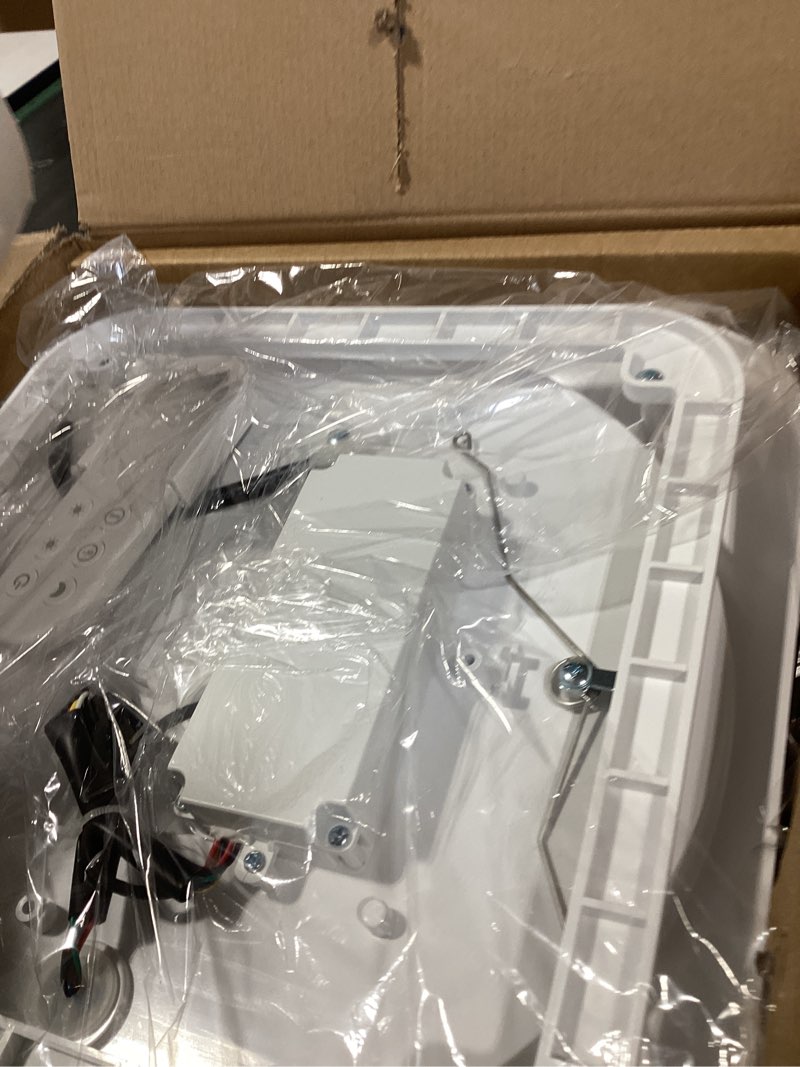 Condition photo showing New/Like New for bathroom exhaust fan with light, 36w quiet vent fan - 160 cfm & 1.0 sone, 1500lm led light (3000k/4000k/5000k) - 5 brightness adjustable, 7 rgb modes & nightlight, remote control, easy to install white
