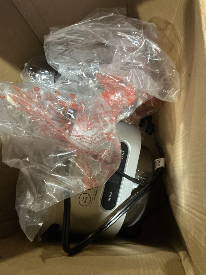 Condition photo showing As Is for Ninja TWISTi HIGH-SPEED Blender DUO - SS151: 1600W Smoothie & Ice Crusher, 7 Speeds, Dishwasher-Safe, Silver