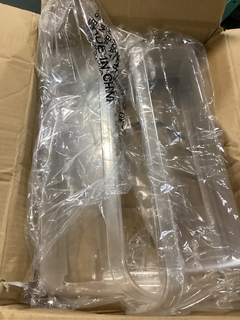 Condition photo showing As Is for upgraded 242126602 refrigerator door bin shelf replacement part compatible with frigi.daire refrigerator door shelf 2421266 ps12364199 ffss2625ts0 lfss2612tf0 door shelf shelves by ami parts (2 pack)