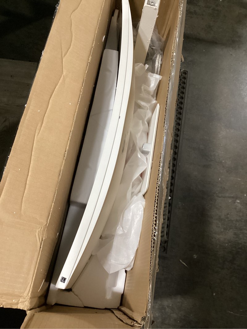 Condition photo showing As Is for LG 38WR85QC-W 38 inch Curved UltraWide WQHD Nano IPS VESADisplayHDR 600 144Hz 1ms USB Type-C 90W Computer Monitor NVIDIA G-SYNC AMD FreeSync Premium Pro HDMI DisplayPort Tilt/Height/Swivel Stand White