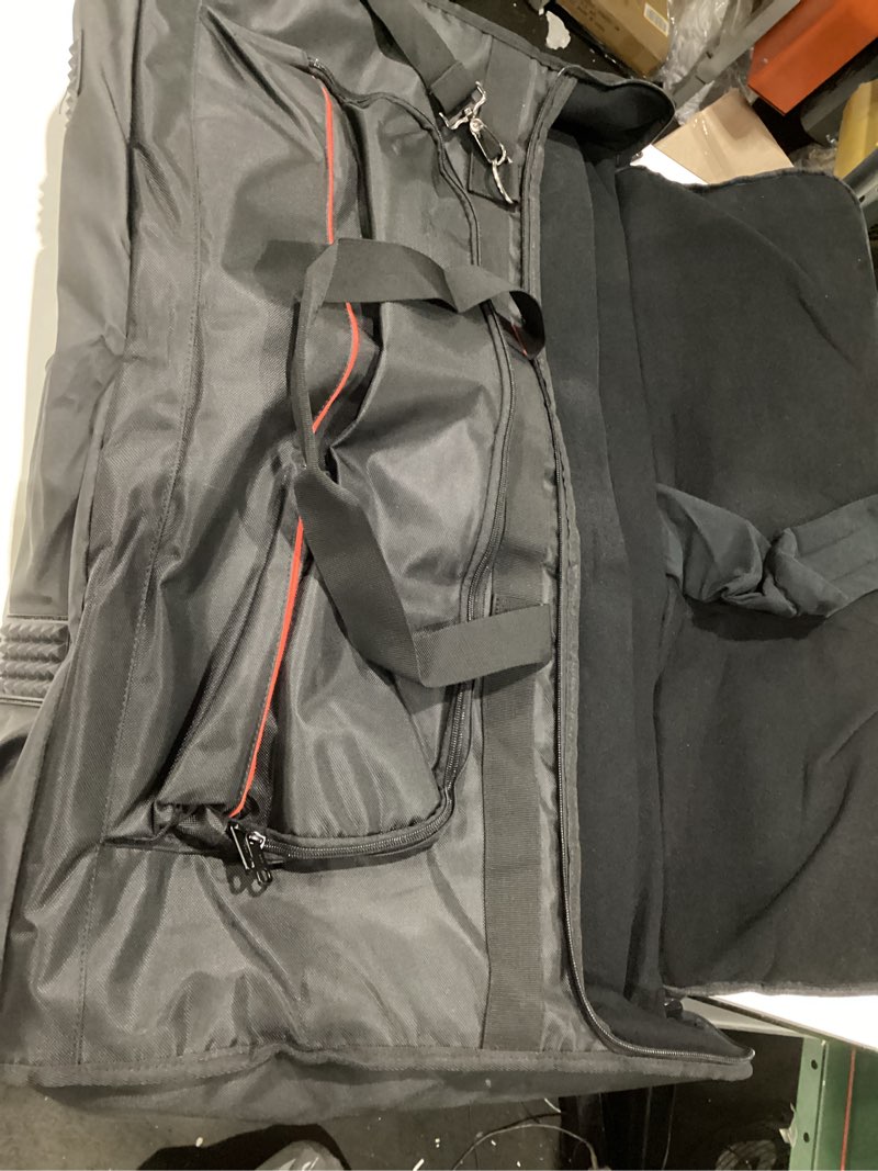 Condition photo showing Good Condition for extra large storage duffle bag with zippers and handles, big foldable duffle bag for travel large - 35\"(l) x 11.8\"(w) x 19\"(h) black, similar to stock photo