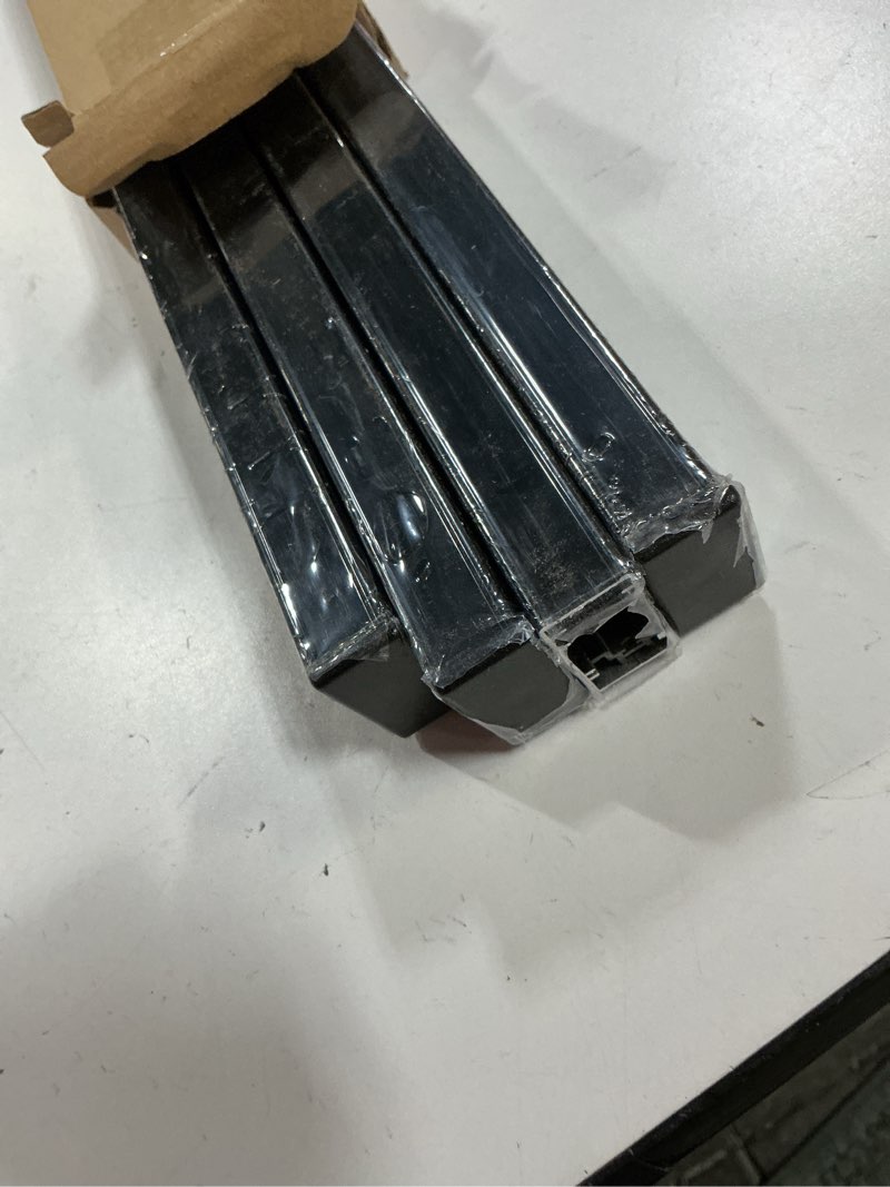 Condition photo showing New/Like New for vanoopee 16ft h track lighting system - black rail kit with end caps & live end feed connector - compatible with single circuit 120v h style track heads