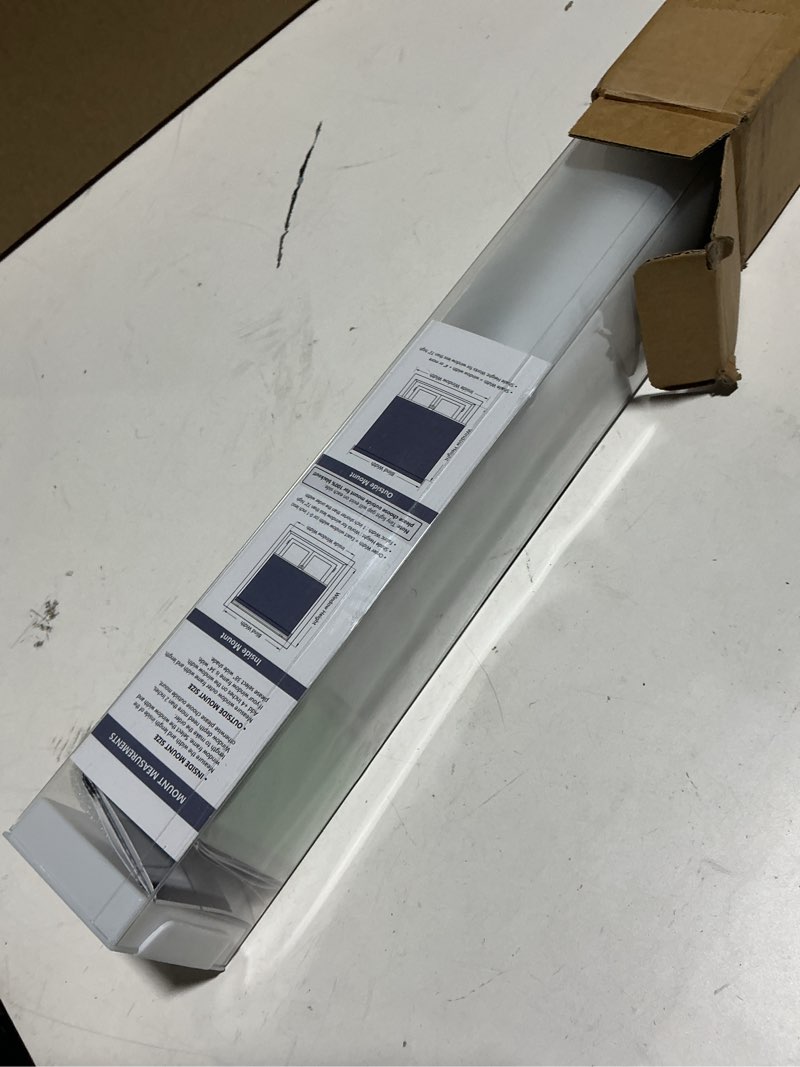 Condition photo showing Good Condition for aosky cordless roller shades blackout blinds for windows room darkening rolled up shades with spring system, uv protection window shades door blinds for home and office (23" w x 72" h, white)