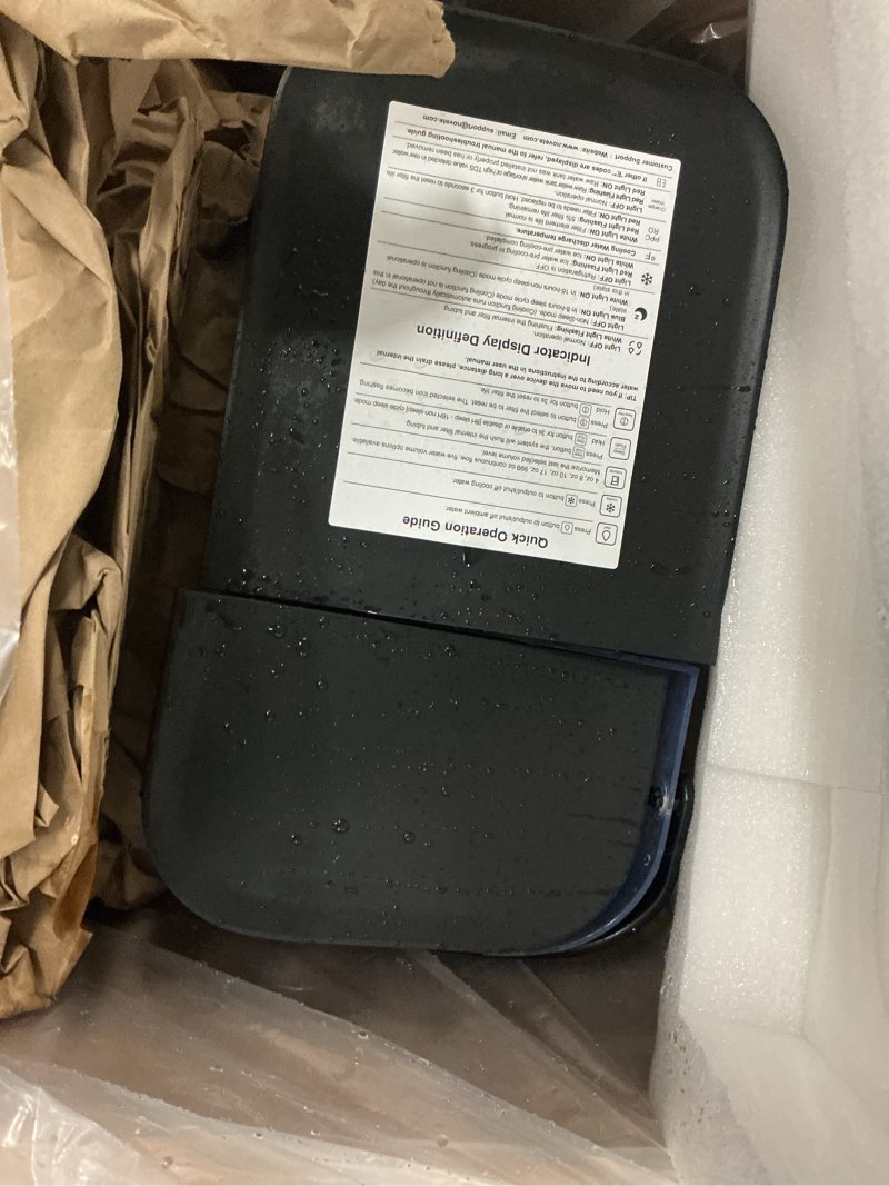 Condition photo showing As Is for NOVETE Reverse Osmosis Water Filter Countertop, UV Cold Water Down to 32?, NSF/ANSI 42/58 Certified, 4:1 Pure to Drain, No Installation Needed, 8-Stage RO Water Filtration System, CRF1A-QS, Black
