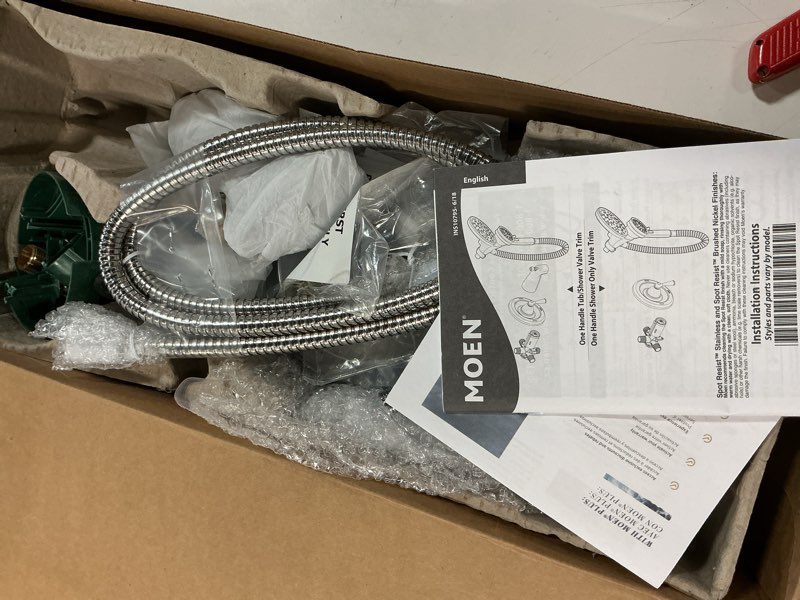 Condition photo showing Good Condition for similar moen idora chrome posi-temp tub and shower set with showerhead, lever handle, tub spout and valve included, 82115 chrome shower trim