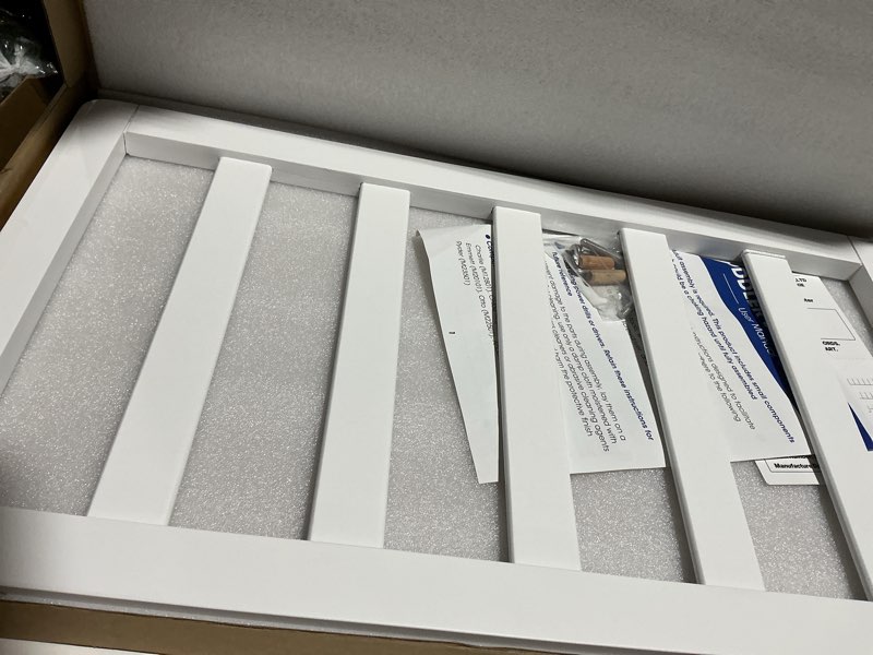 Condition photo showing Good Condition for Toddler Bed Conversion Kit (M12599) - CPSC Certified, Toddler Safe Guardrail Compatible with Davinci Crib: Charlie (M12801), Grove (M9301), Liam (M13401G), Nathan (M12501), White