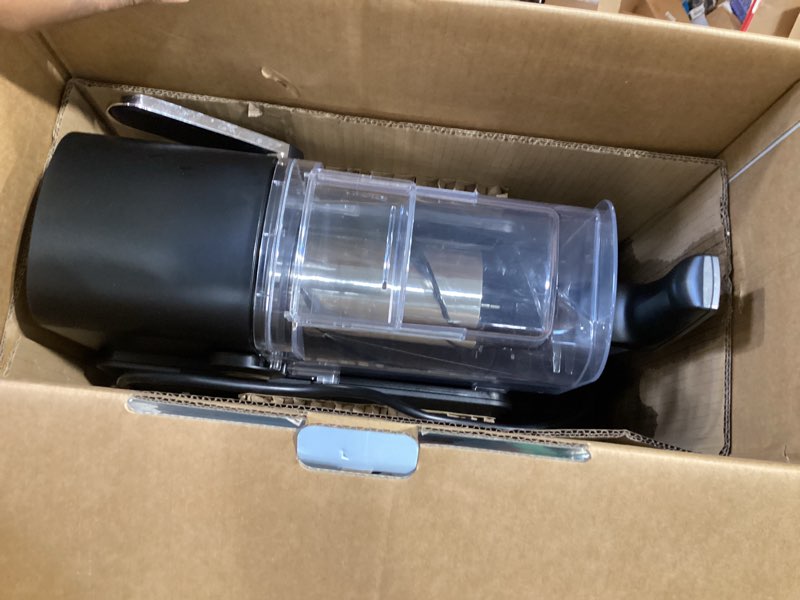 Condition photo showing As Is for iceman by chefman slush-ease max 90oz slushie machine, 64oz liquid capacity frozen drink maker & slushy machine with 5 presets and led display, perfect for frozen margaritas, frappes, smoothies