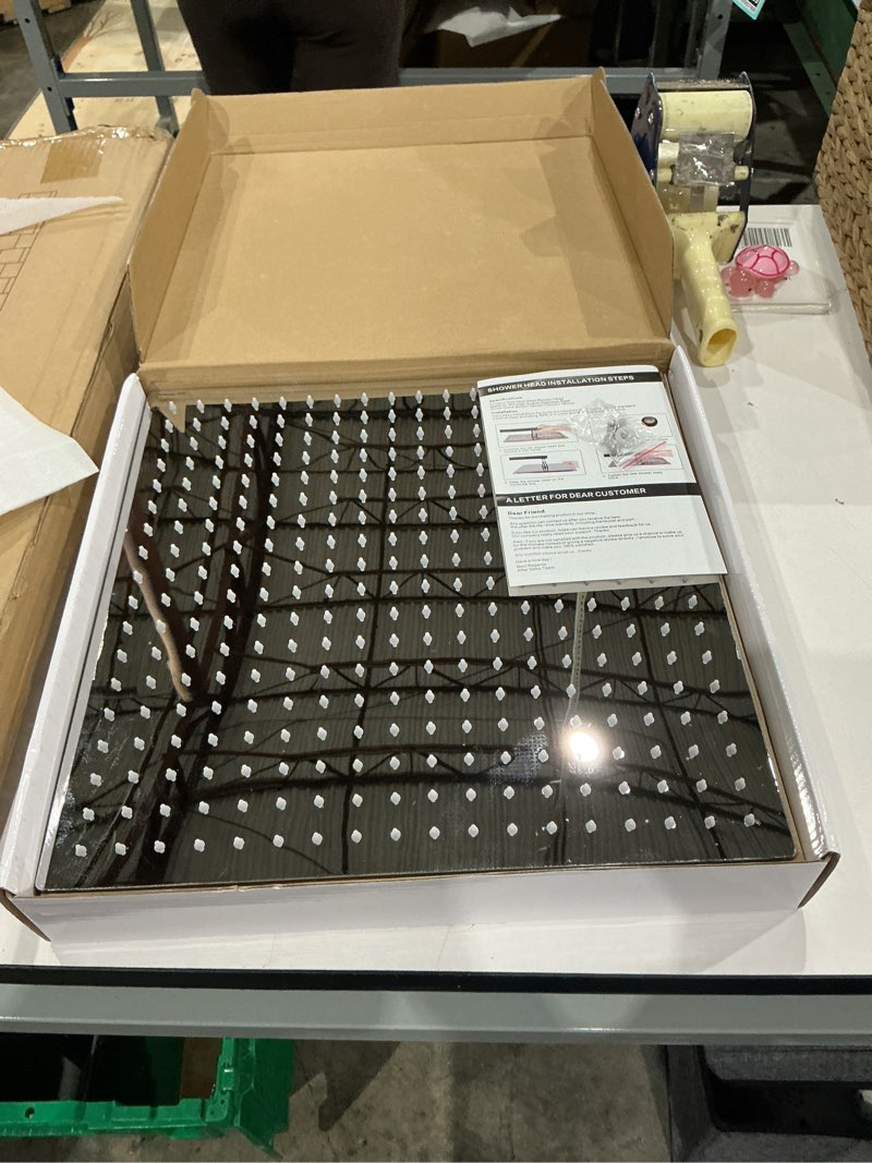Condition photo showing New/Like New for ggstudy 16 inch square stainless steel large shower head rainfall shower head chrome high pressure rain 16inch chrome