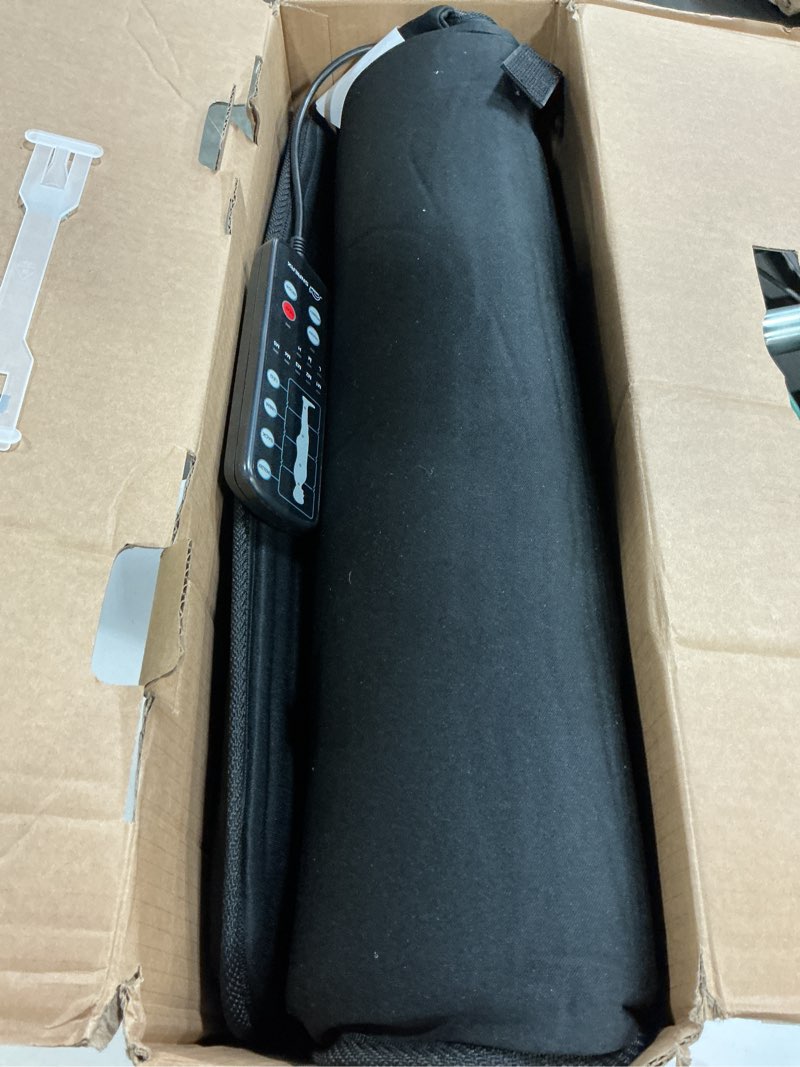 Condition photo showing New/Like New for Snailax Massage Mat with Heat, Back Massage Pad for Bed, Chair, 10 Motors Vibrating Massage Mattress Pad with 2 Heating Pads for Back, Full Body Massager