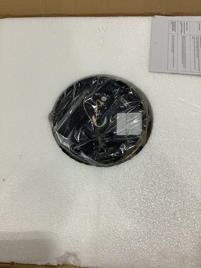 Condition photo showing New/Like New for 20" Boho Caged Ceiling Fan with Lights Flush Mount, Low Profile Rattan Ceiling Fans with Lights and Remote Control, Enclosed 6 Speeds for Bedroom, Living Room, Kitchen 20 Inch / Boho / Caged / Rattan / Flush Mount