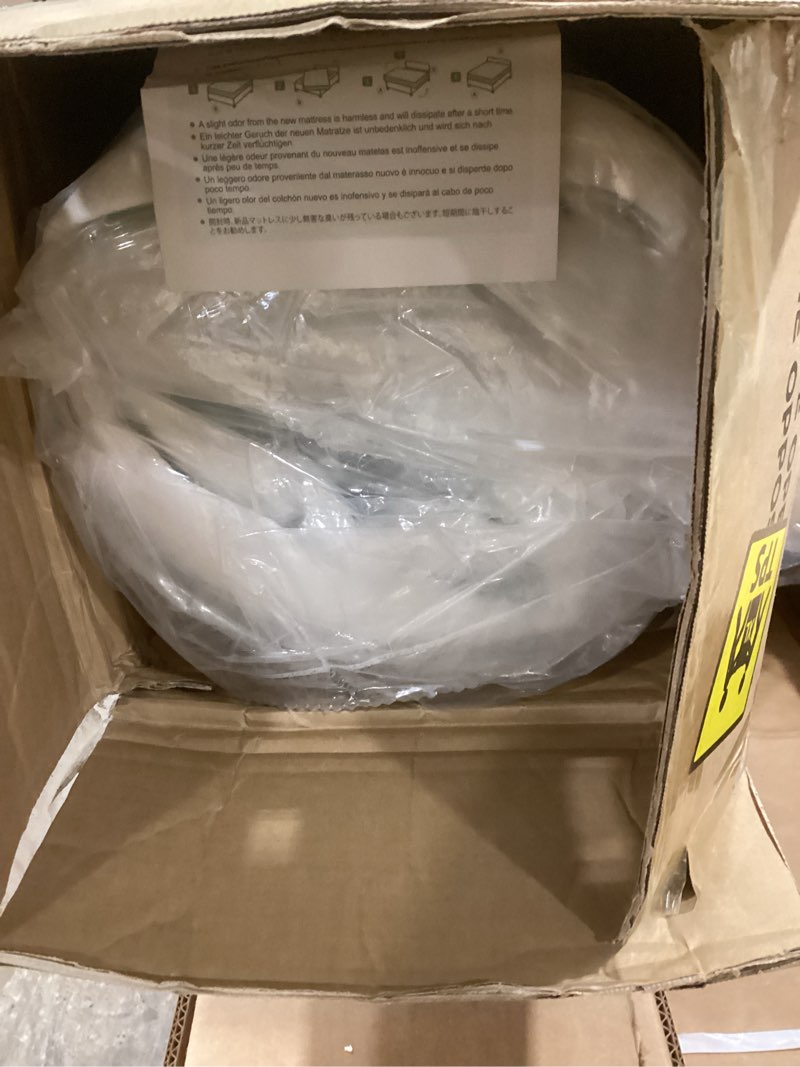 Condition photo showing New/Like New for Novilla King Mattress, 12 Inch Hybrid Mattress, High Density Gel Foam with Pocket Coils for a Cozy Sleep, Motion Isolation Medium Firm King Size Mattresses, Pillow Top Mattresses, Balance Support White & Green King (U.S. Standard) 12 Inch