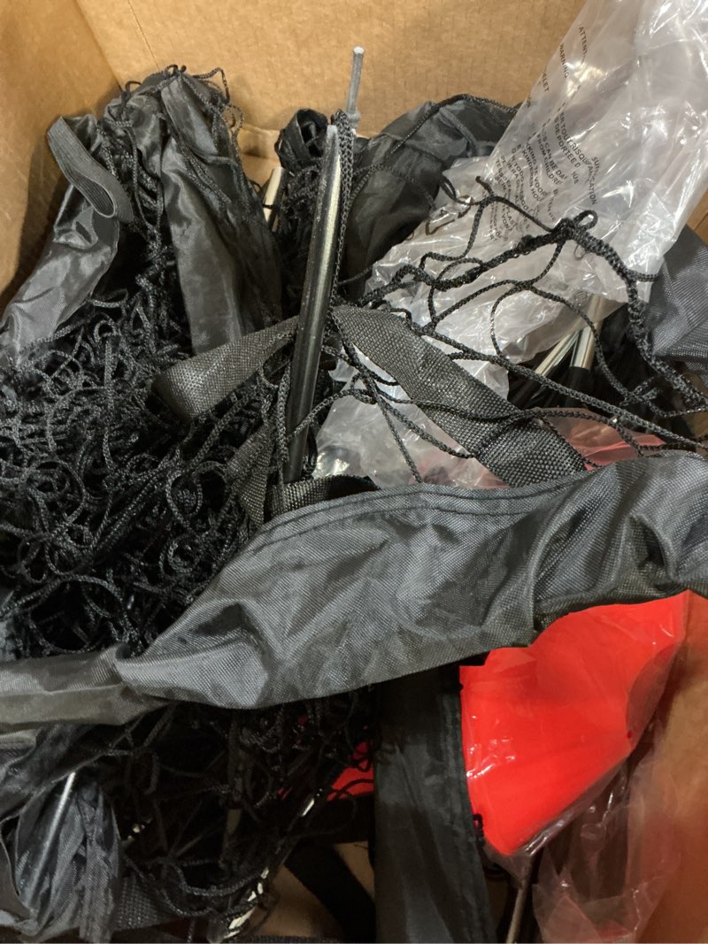 Condition photo showing As Is for Kids Soccer Goals for Backyard Set, 2 of 4x3 / 6x4 ft Portable Soccer Goal Nets, Pop Up Mini Toddler Soccer Net Training Equipment & Ball, Cones for Ages 3-14, Outdoor Games Gifts for Youth